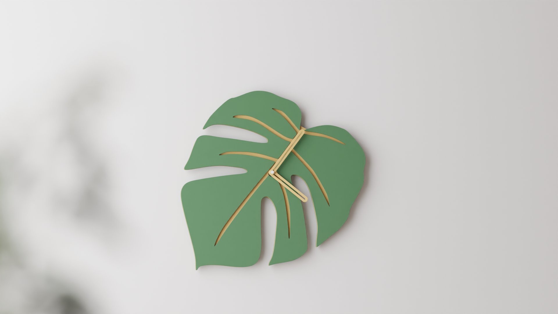 Monstera Wall Clock