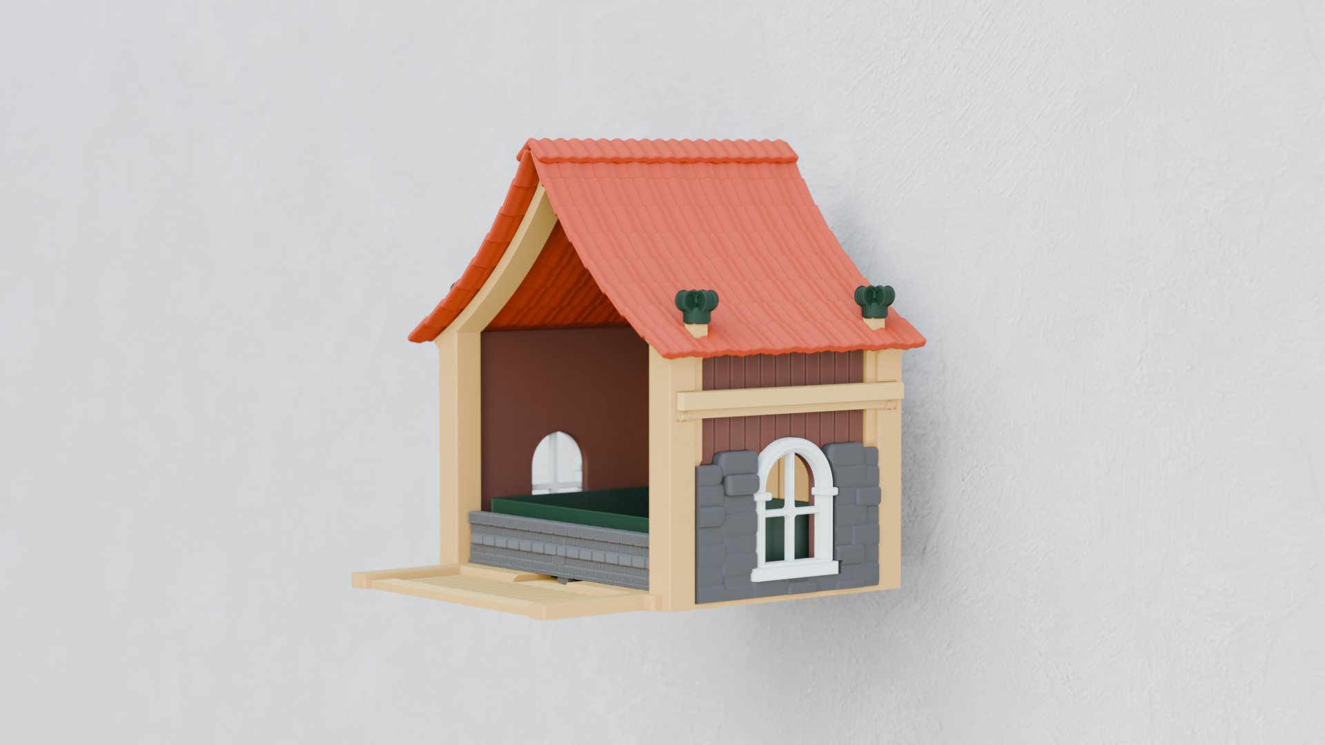 Cabin Bird Feeder