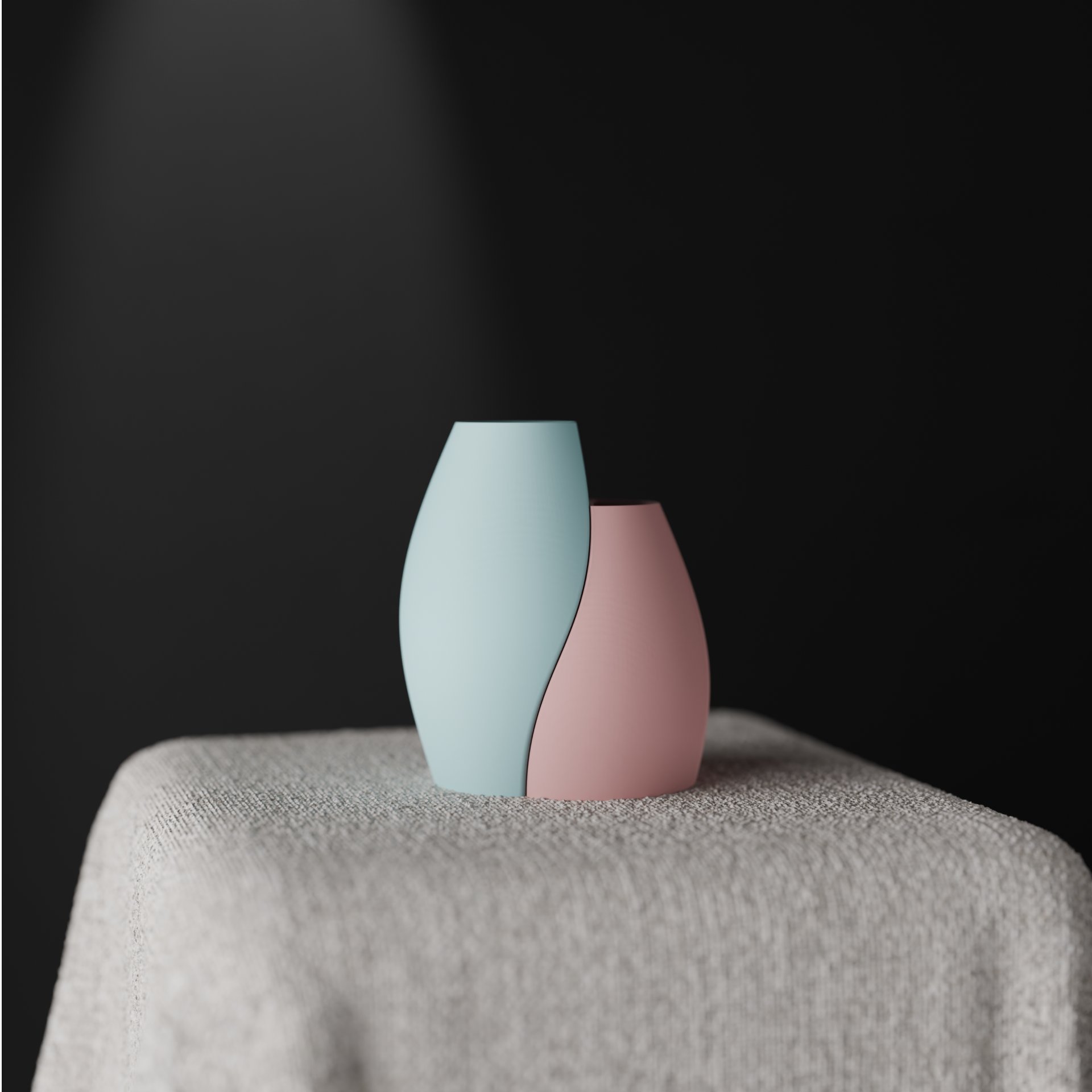 Dual Interlocking Vase Set