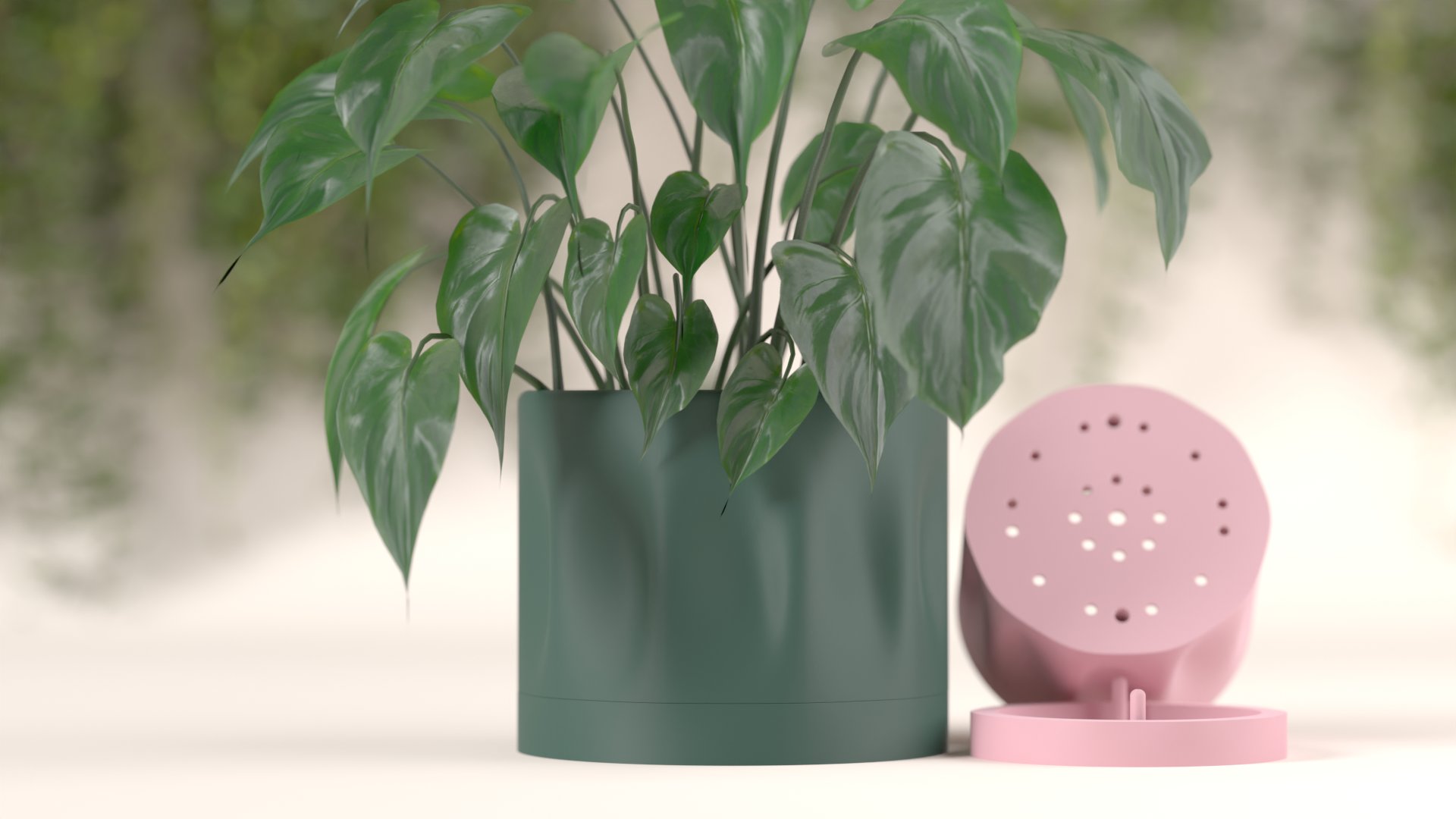 Planter. Two Part Smooth Ripple