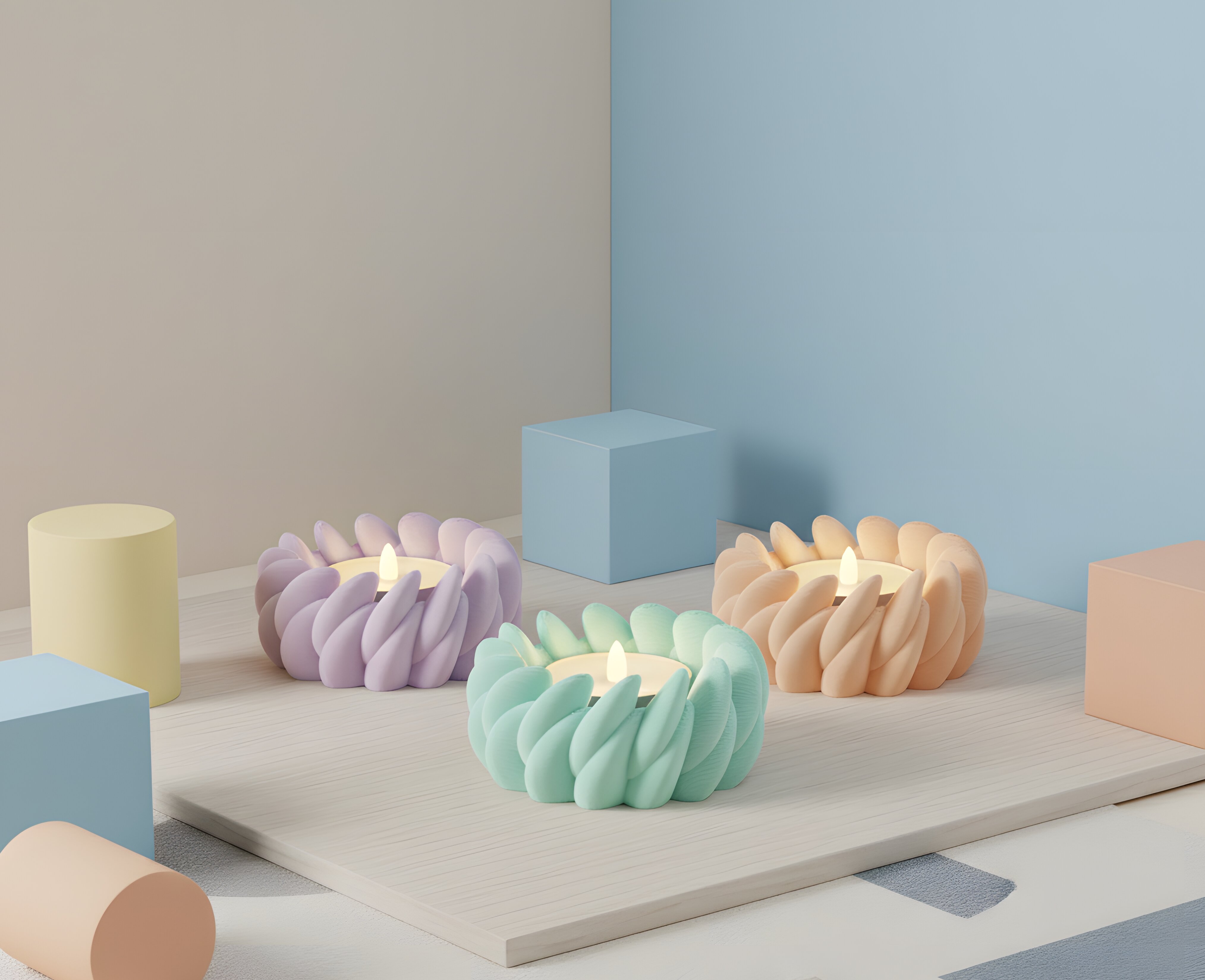 Pebble-Tealight-Twist
