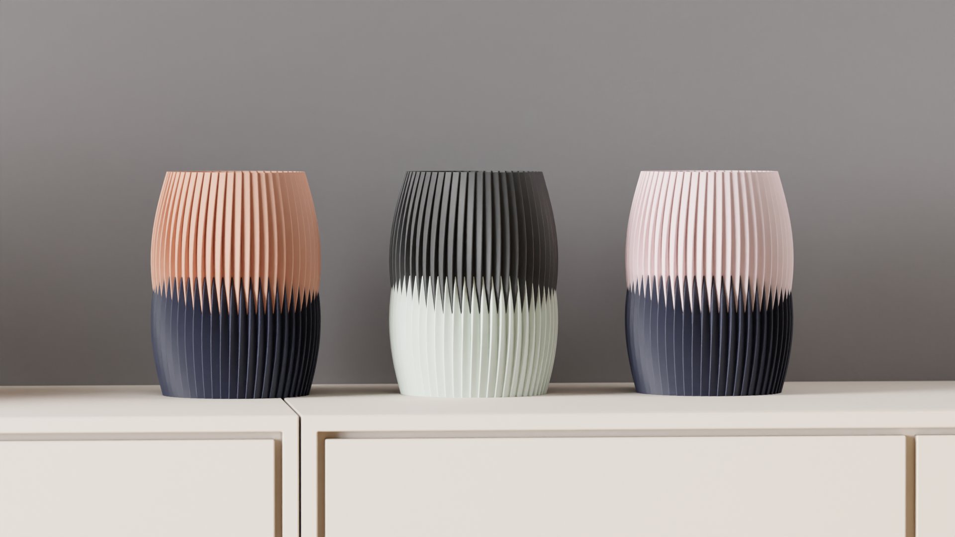 Interfaced Two Part Vase