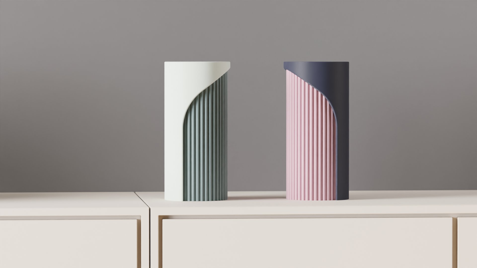 Modern Two Part Vase