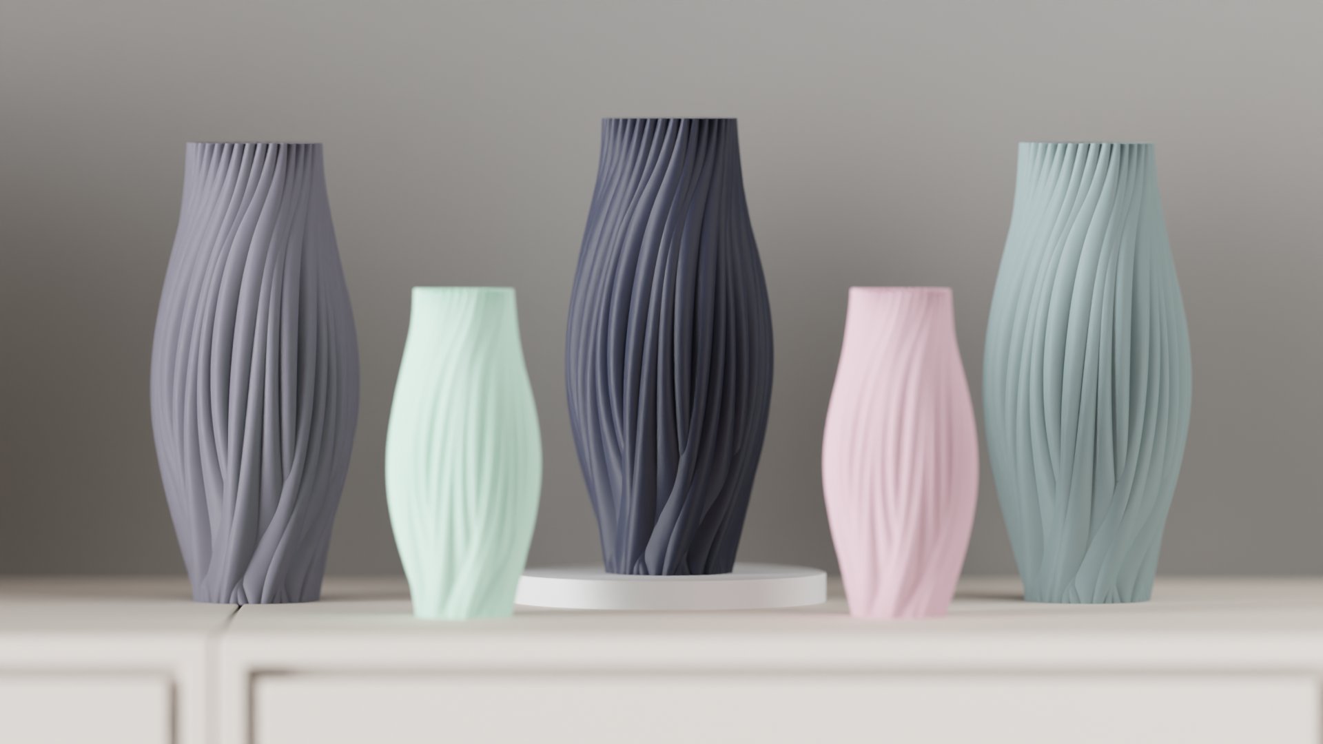 Organic Twisting Vase
