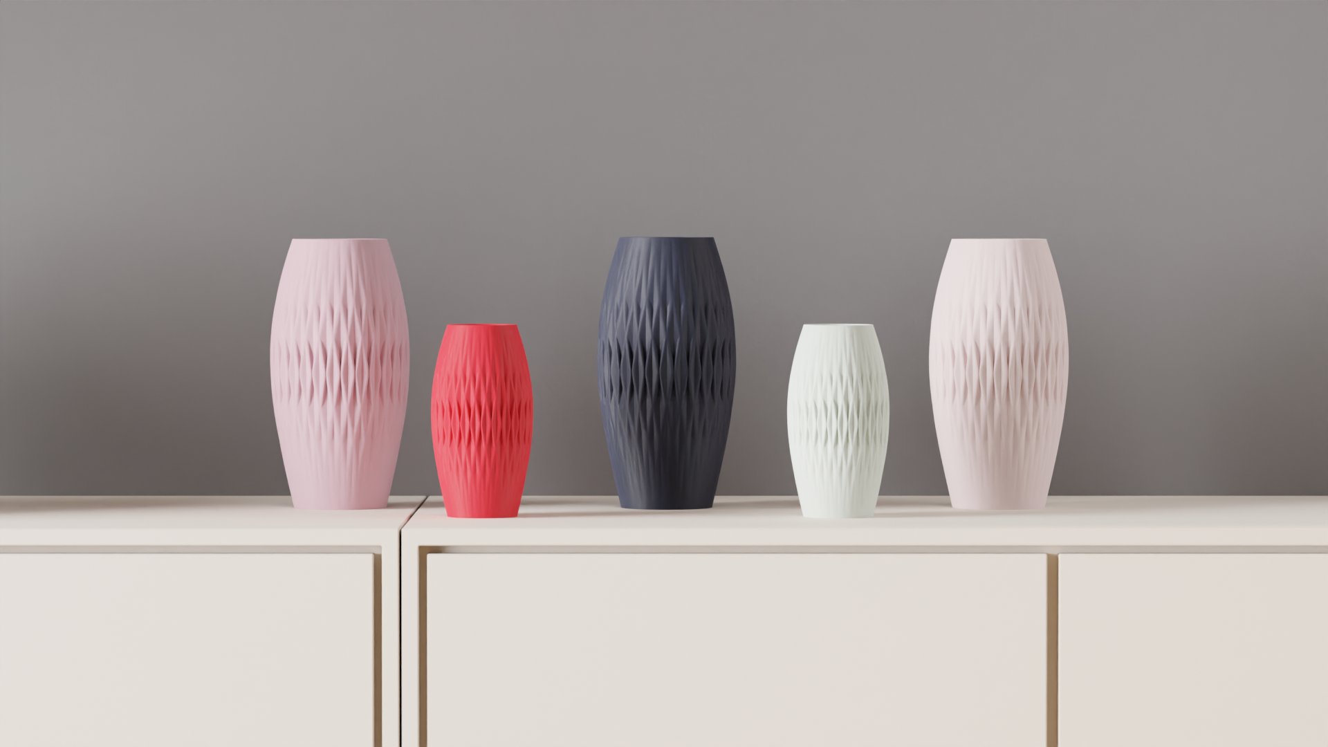 Pleated Vase